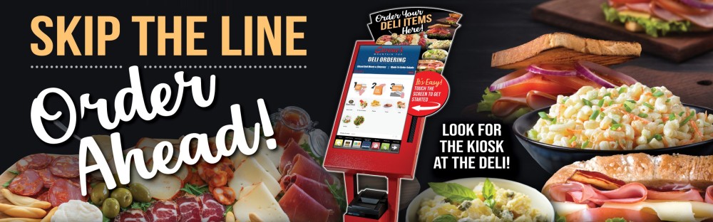 Skip the line - Order ahead on kiosk