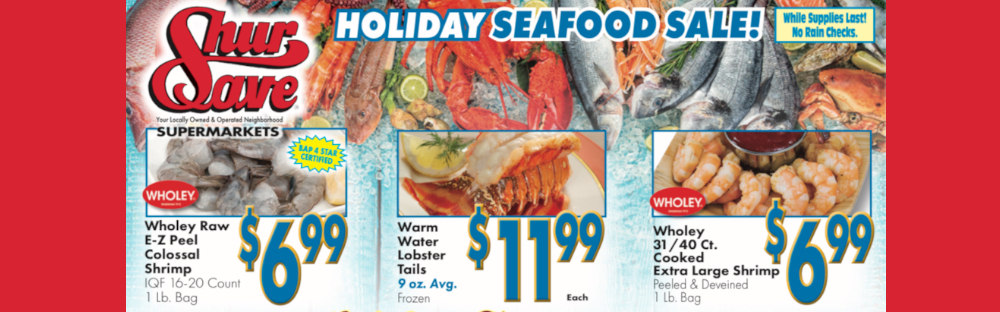 holiday seafood sale